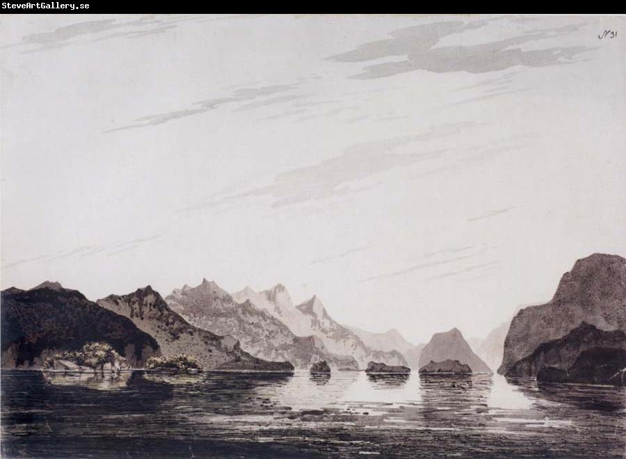 unknow artist In Dusky Bay,New Zealand March 1773